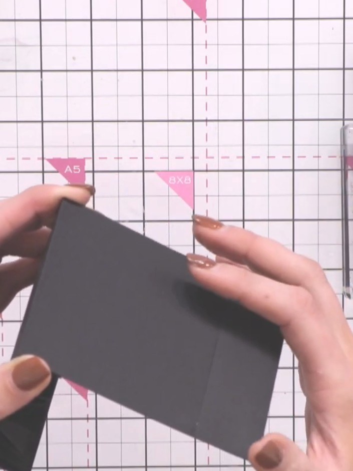 Step 8: Attach each page to the hidden hinge system by applying a tiny amount of glue mill floss along the edge of the