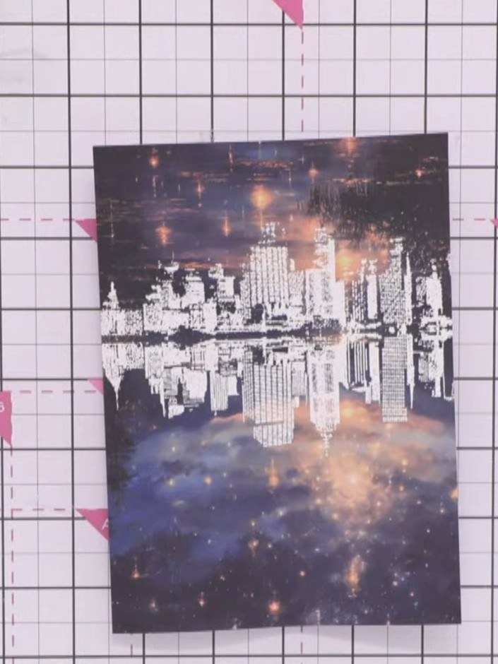 Sparkle Everyday Reflection Card with Embossed Fireworks - the finished project