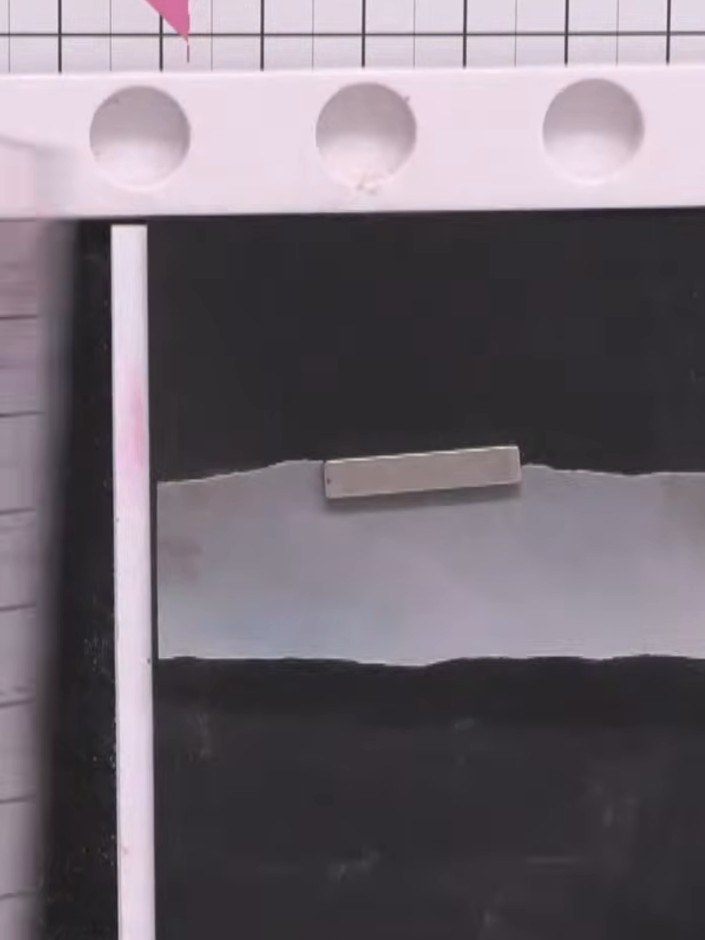 Step 6: Heat set the embossing powder quickly with your heat gun, working fast as vellum is not always heat resistant.
