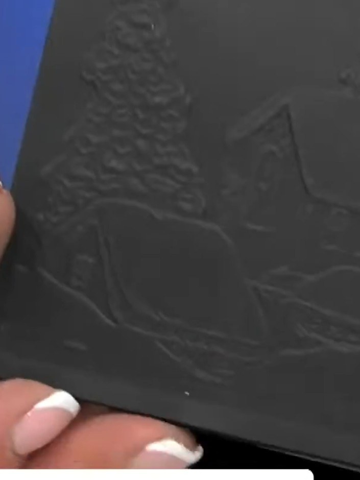 Embossed Black Card with Texture Paste and Metallic Accents - the finished project
