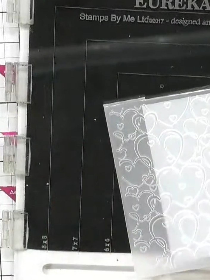 Step 3: When using one-sided specialist card, ensure the metallic or decorative side faces upward in the embossing fol