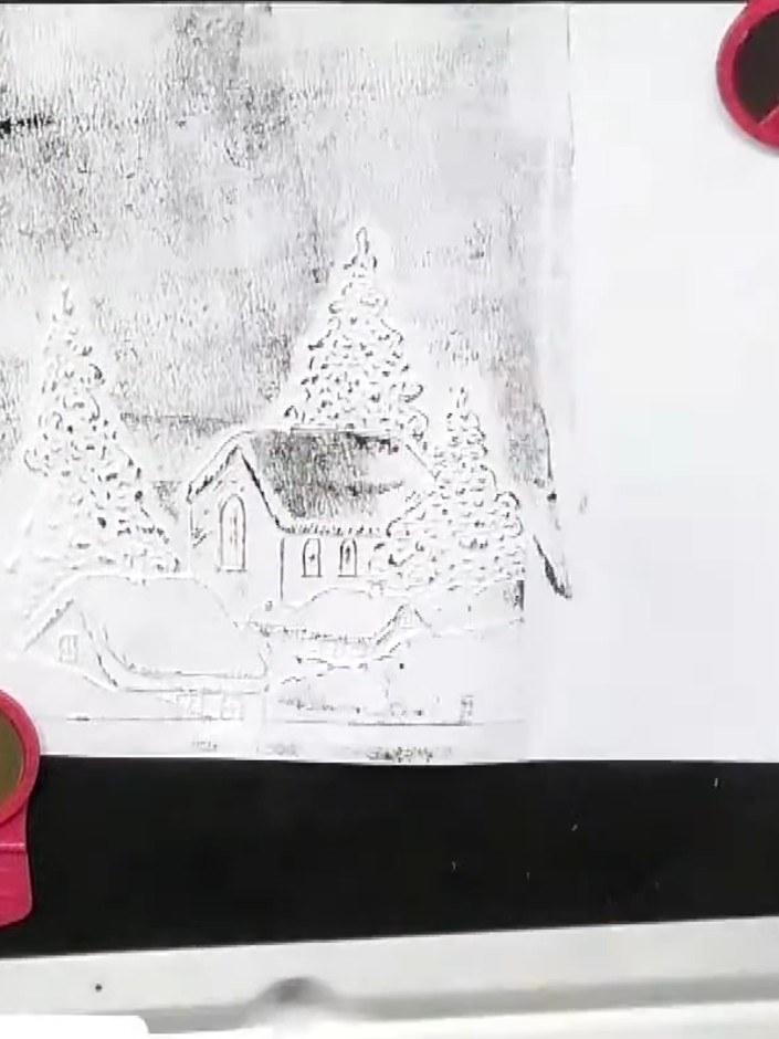 Step 3: Add your sentiment stamp or text to complete the design. Position the stamp on the card where desired and appl