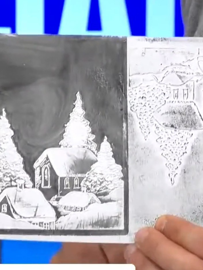 Step 4: Test the embossing folder and ink technique on decorative or textured paper to see how different card stocks c