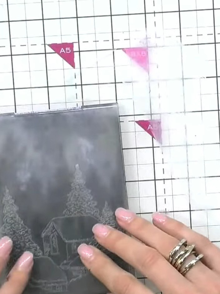 Step 3: Run the embossed paper through your die-cutting machine using the embossing folder to create the raised design
