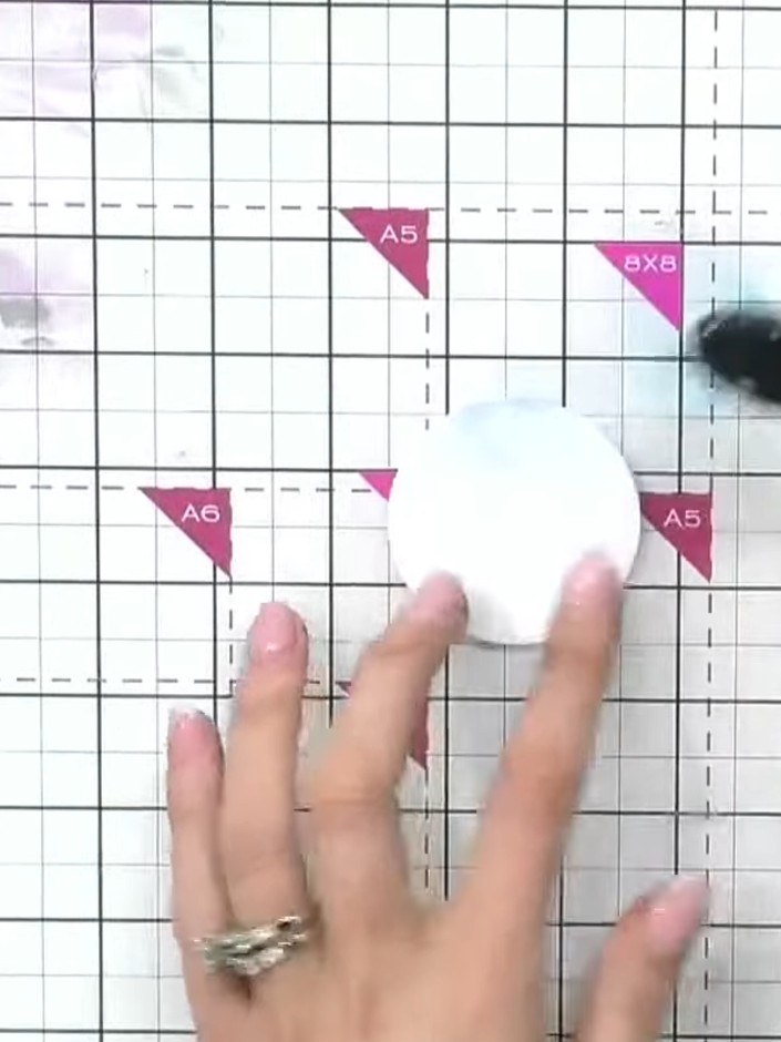 Step 1: Die-cut a circle from white card stock using the bauble die from the Decorative Baubles die set.