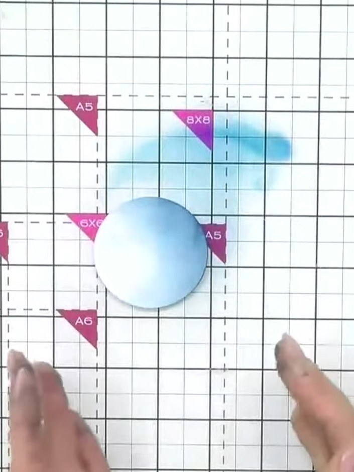 Step 4: Visualise the circle as a moon in shadow form to guide your shading placement. This will help you understand w