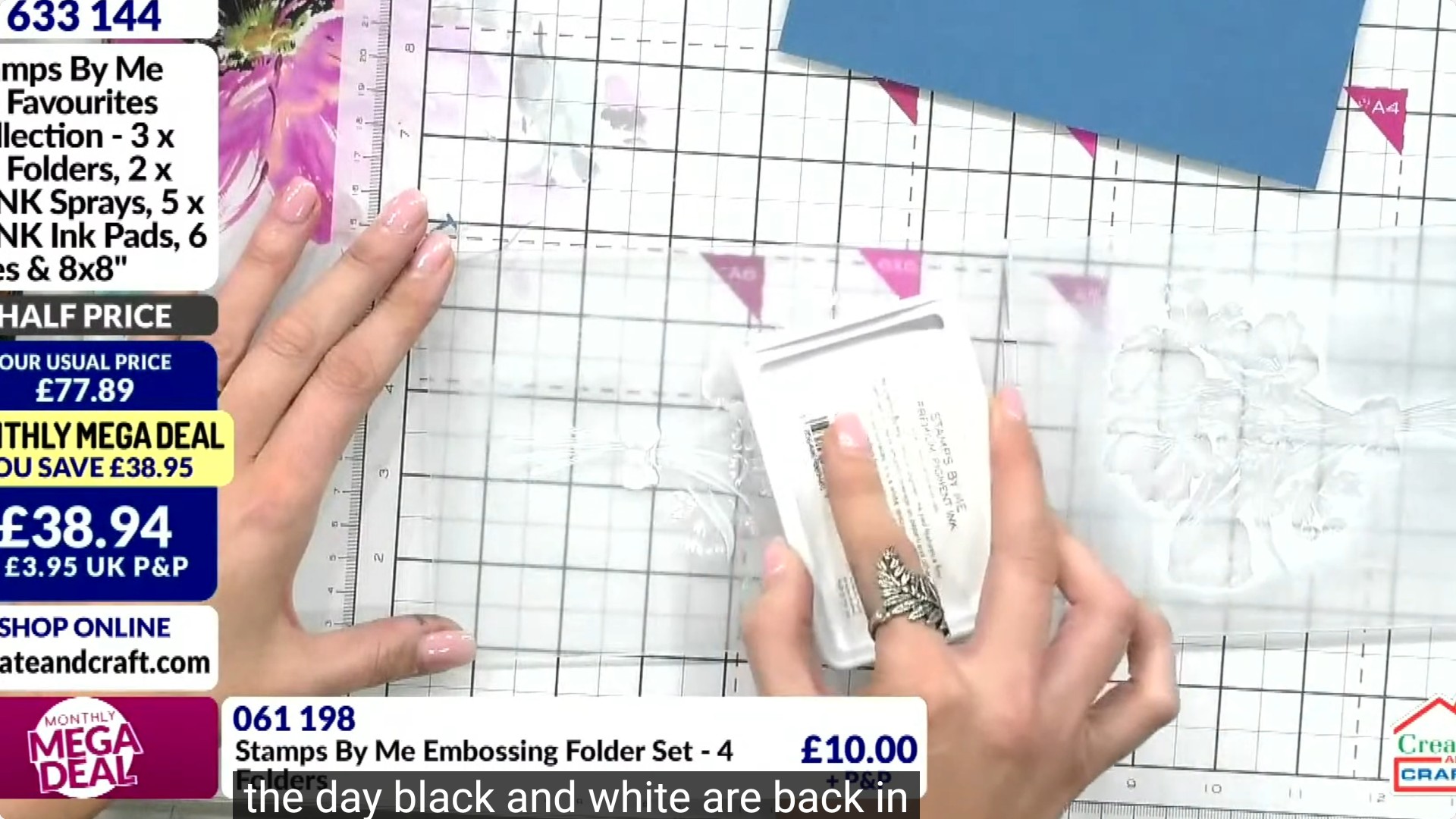 Step 3: Place your coloured cardstock into the embossing folder, ensuring it is positioned correctly before closing th
