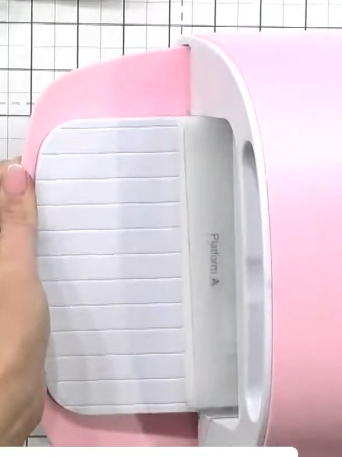 Step 1: Select your vellum cardstock and choose an embossing folder from the collection. The embossing folder will cre