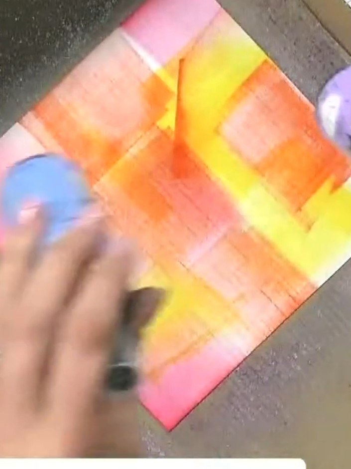Step 7: Place your inked card with the sentiment stamp on top into the embossing folder. Run through your embossing ma