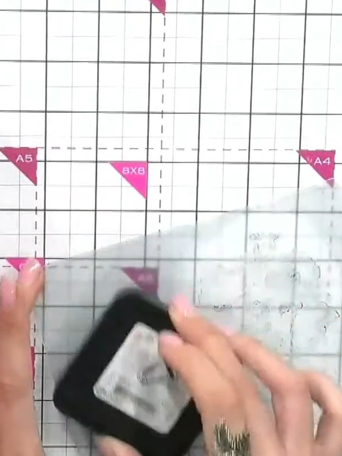 Step 4: Run the embossing folder through your die-cutting machine according to the manufacturer's settings to emboss t