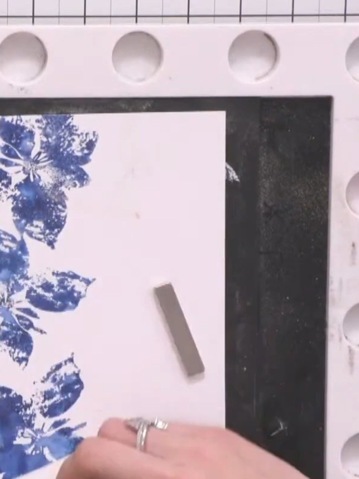 Step 7: Use an antistatic bag to wipe across the stamped card surface to remove any moisture or residue from the white