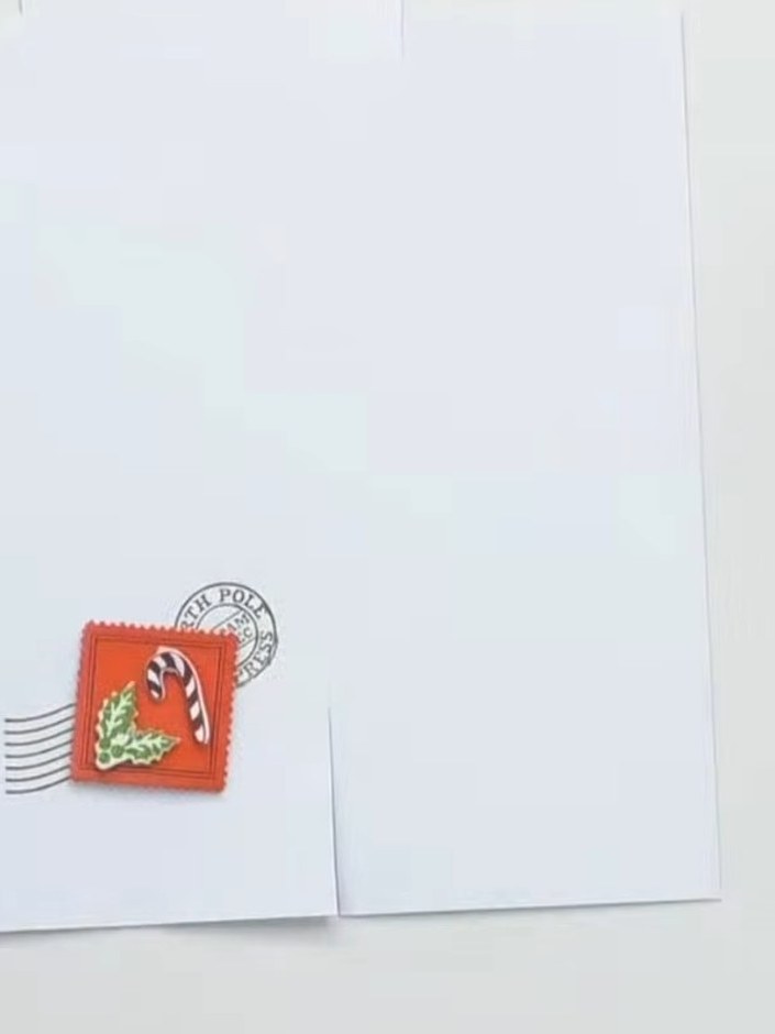Layered Christmas Card with Stamped and Die-Cut Elements - the finished project
