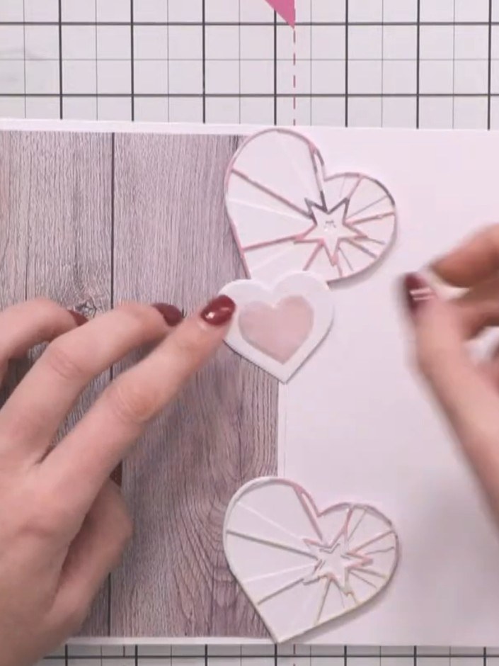 Step 10: Add small star embellishments or other decorative details to fill any plain areas on your card. Position them 