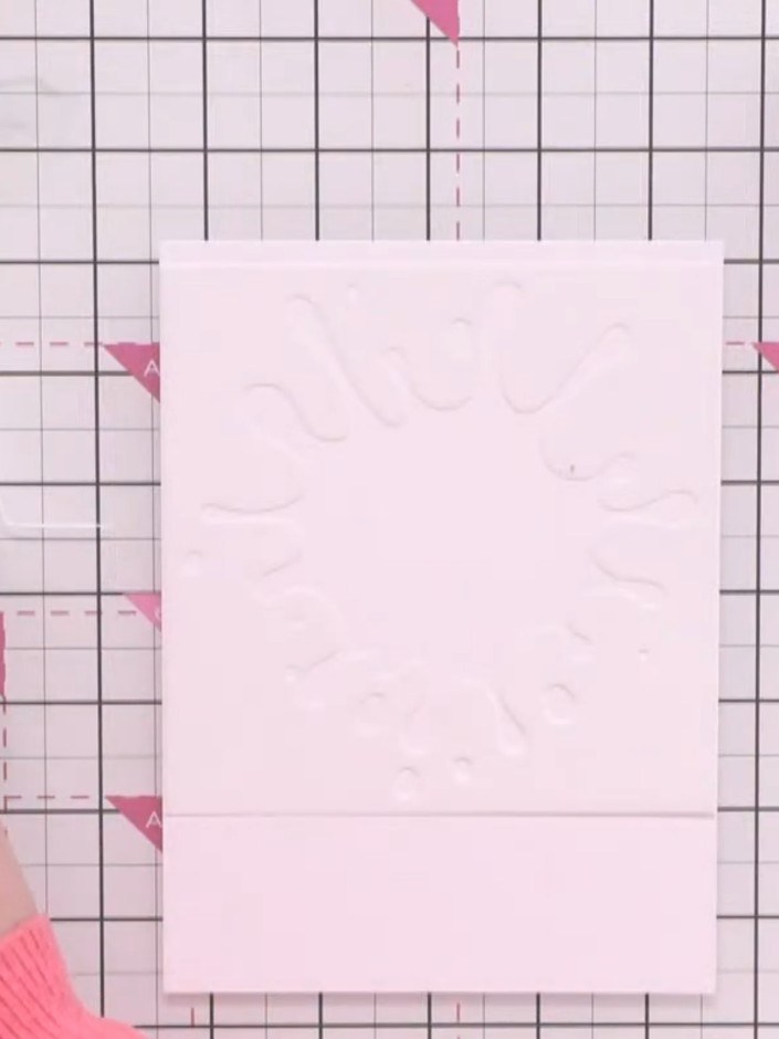 Step 2: Apply ocean ink through the stencil using a stencil brush, working the colour through the openings and blendin