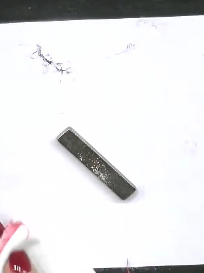 Step 1: Prepare your white card stock by rubbing an anti-static bag over the surface to remove any static and ensure c