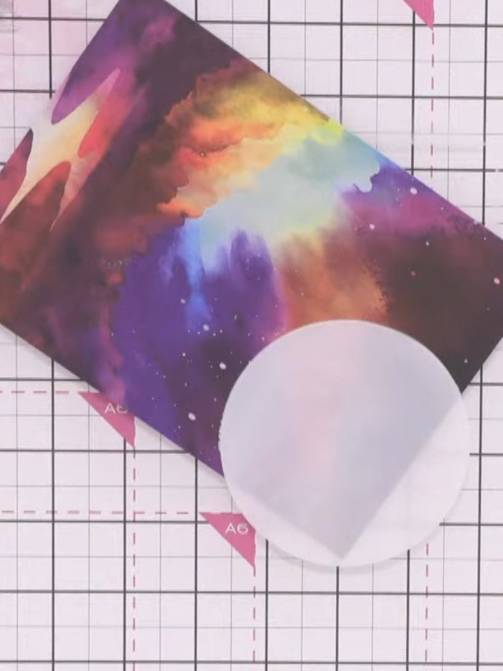 Step 6: Remove most of the white ink from your brush by dabbing it on scrap paper. Lightly apply a soft layer of white
