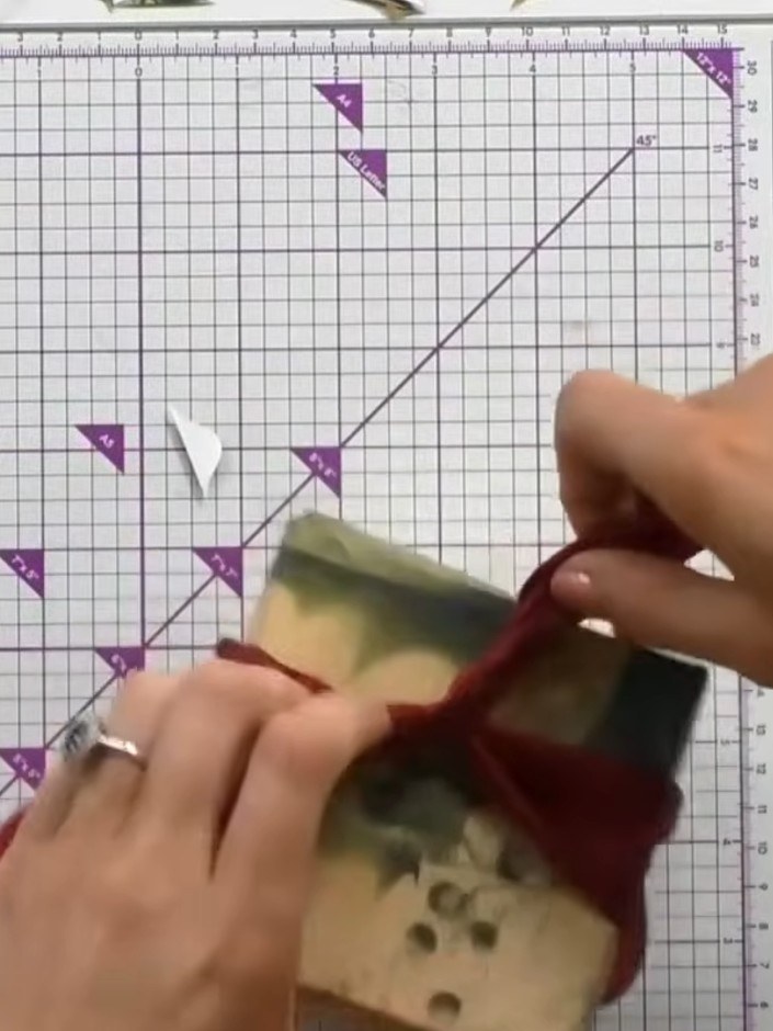 Step 9: Wrap a ribbon around the completed box to finish and secure all the connectors. Ensure all the tabs are proper
