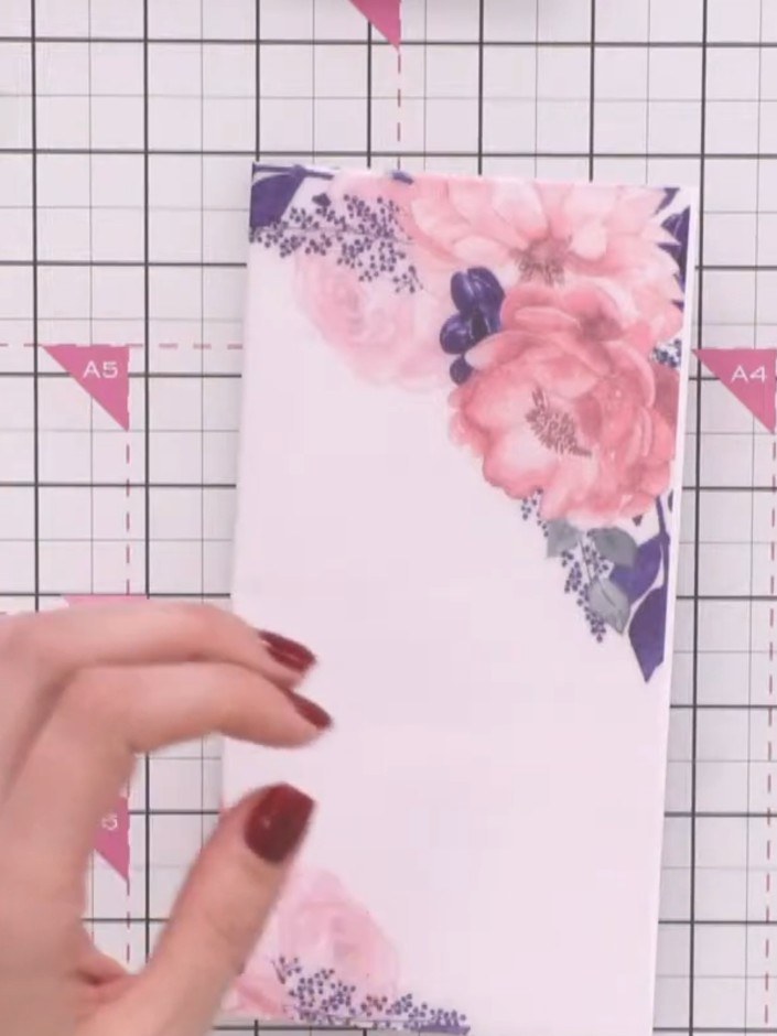 Step 2: Cut the border die from textured card stock. The card stock should have tooth or texture to it for best result