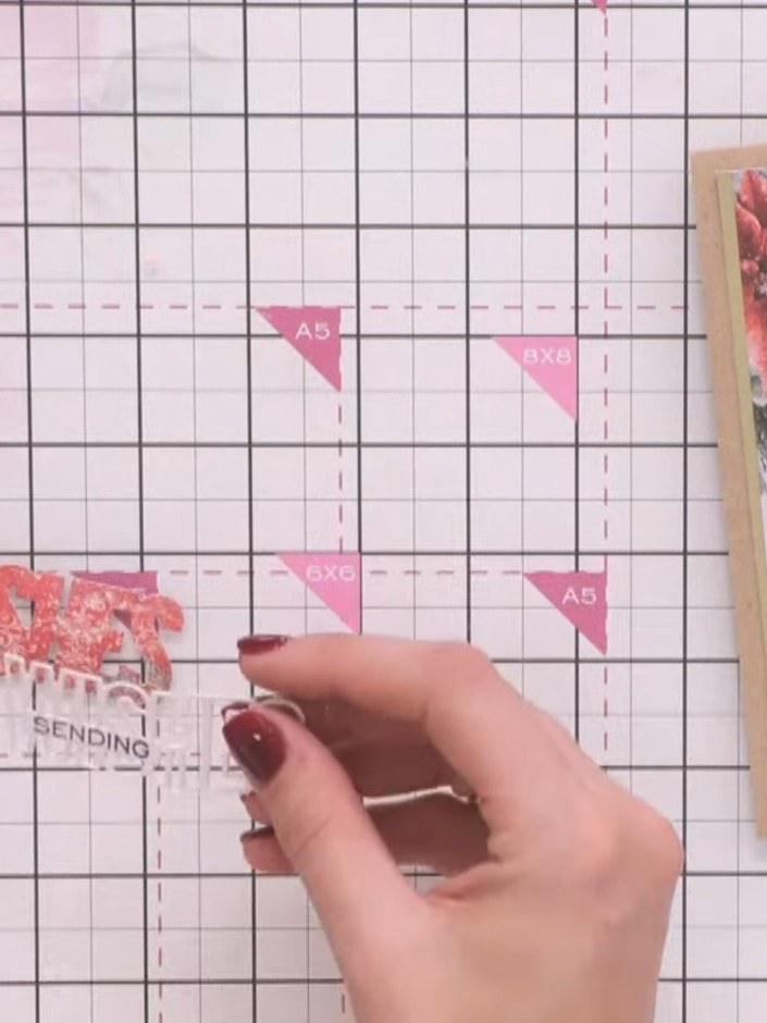 Step 4: Position the stamped sentiment on the card, placing it below the toppers so it doesn't cover the main decorati