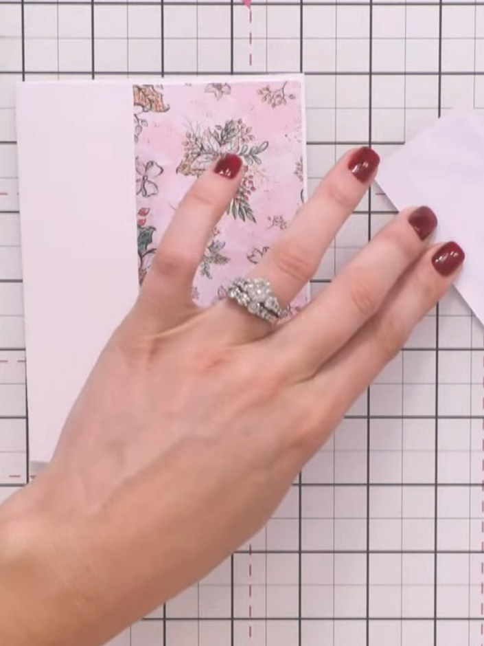 Step 6: Select a pre-printed sentiment from the collection. Choose one such as 'Friends like you make this season spec