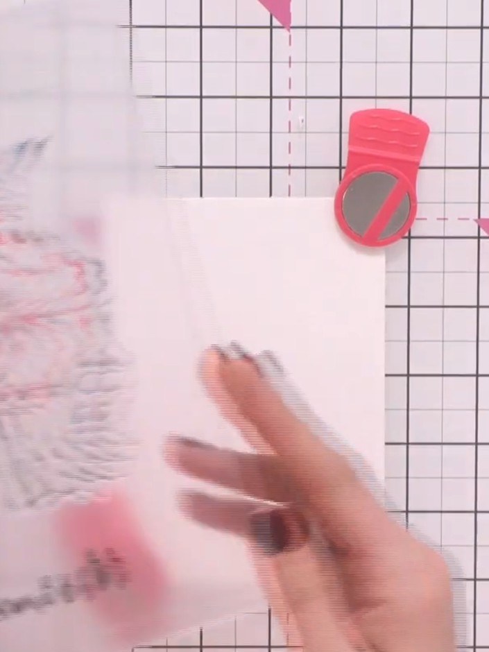Step 4: Continue building up the colour by adding pink ink to brighten the design. Layer the colours whilst the ink is