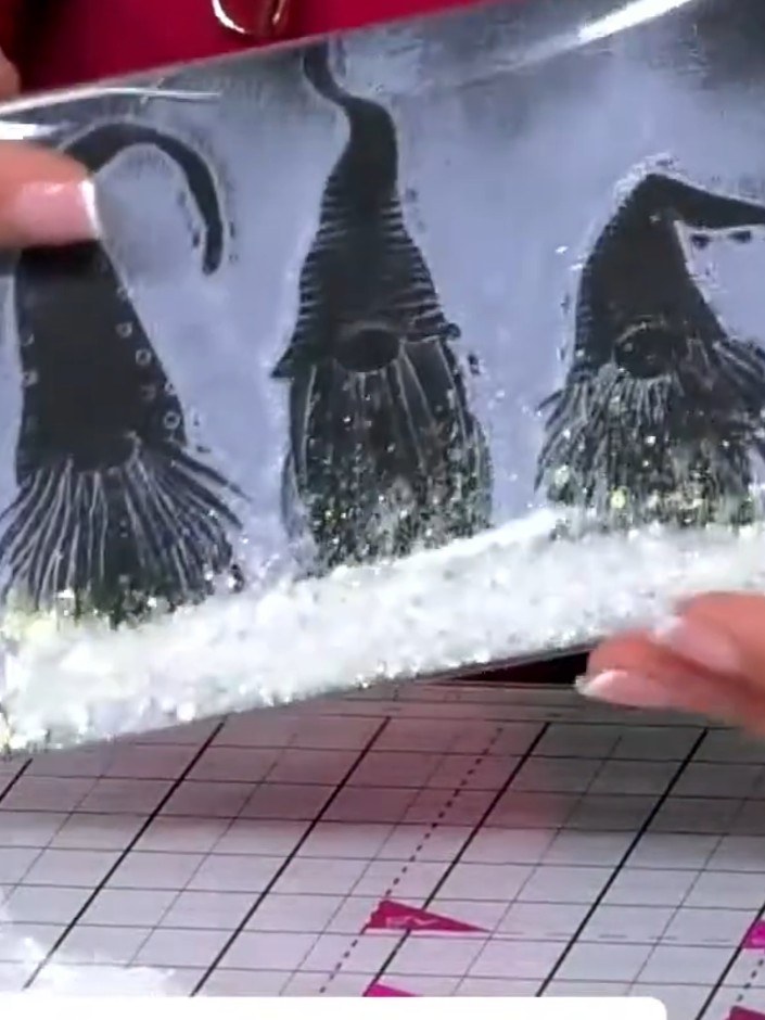 Step 9: Burnish all edges of the infinity window firmly using your fingers to ensure the self-adhesive window is compl