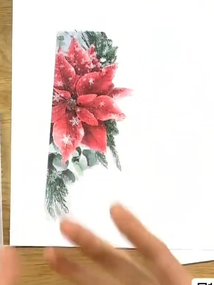 Step 1: Take a sheet of vellum and run it through your die-cutting machine with the Timber embossing folder to create 