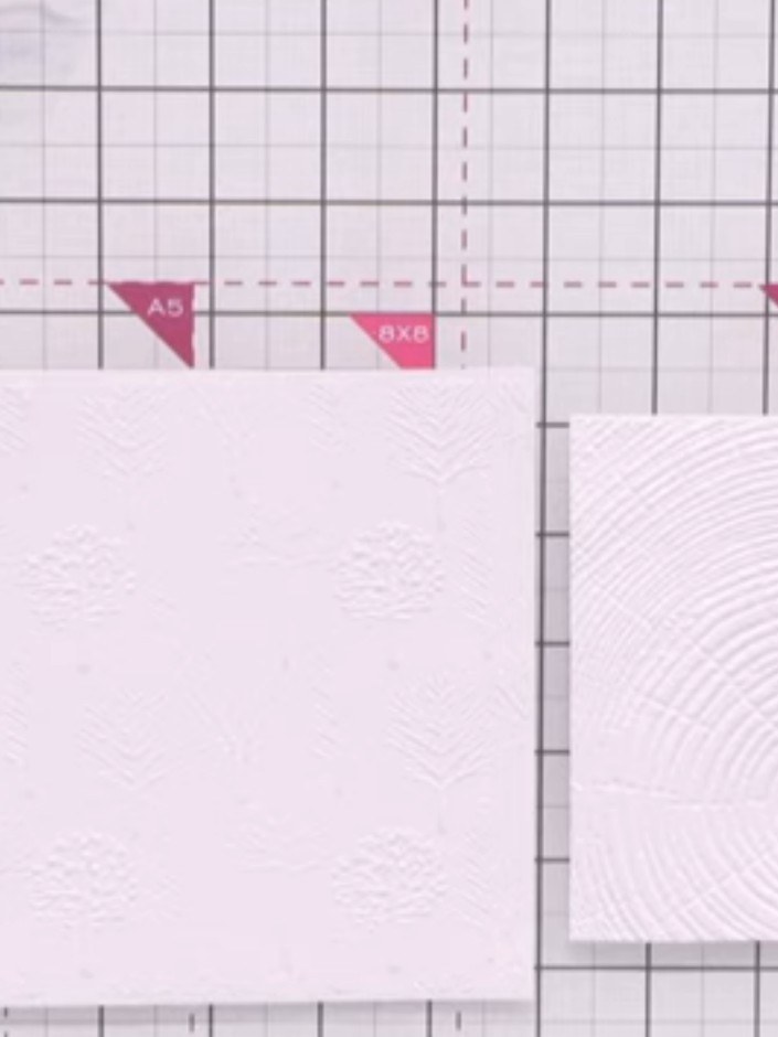 Step 3: Apply glue to the embossed background pieces. Dab tissue into the glue, then sprinkle festive glitter over the