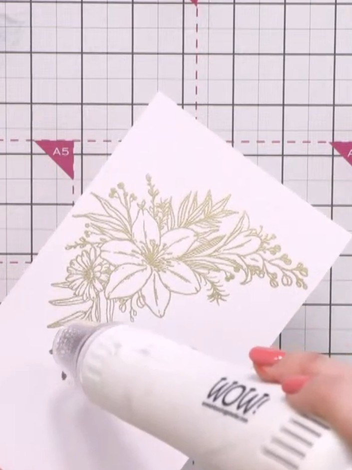 Step 10: Adhere the sentiment panel to the card base using foam pads for dimension. Position it centrally on the card f