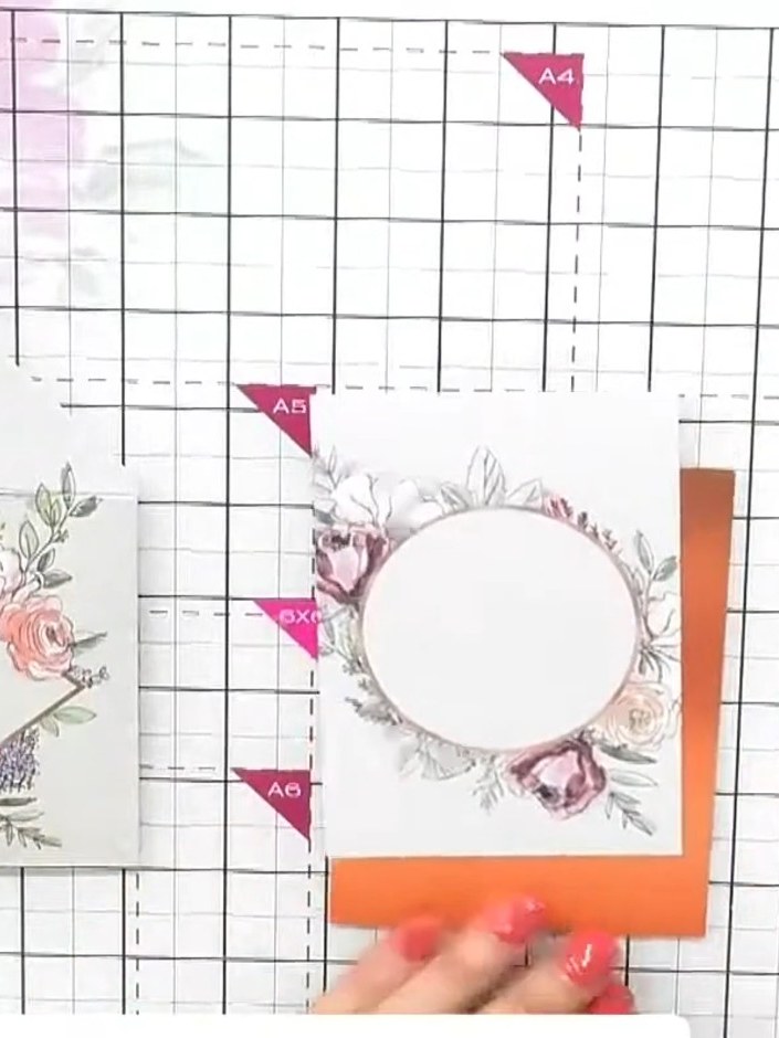 Step 1: Take one of the pre-printed envelopes from the Stamps By Me collection and attach it to the back of your card 