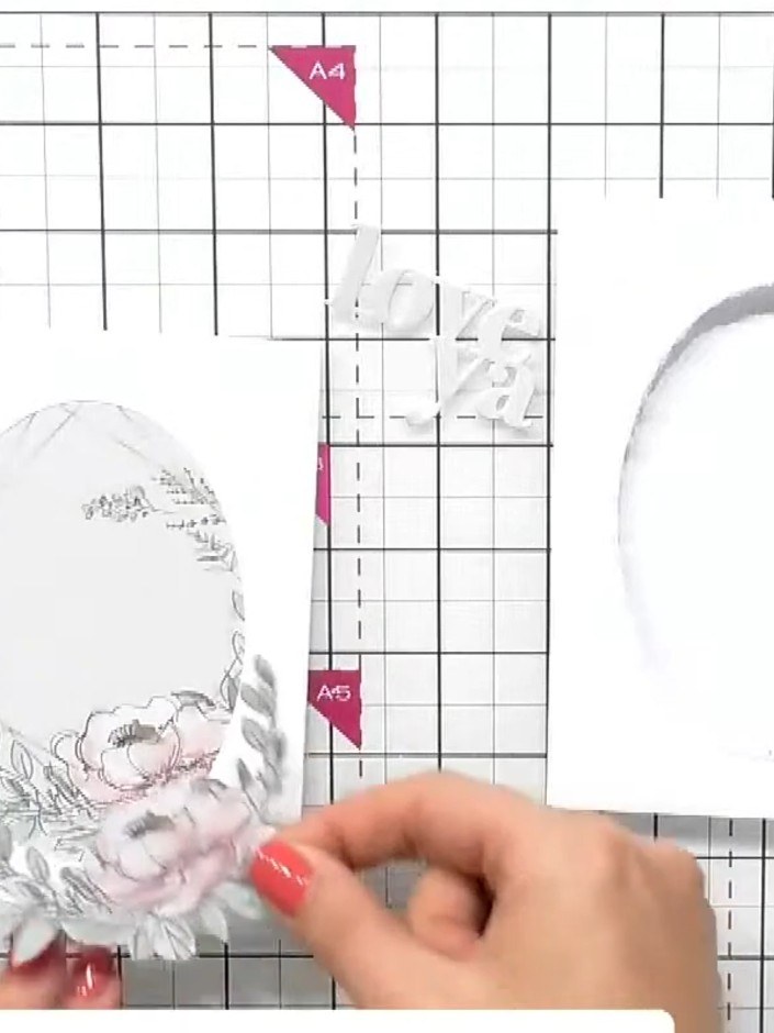 Step 2: Select a topper sheet from the collection and carefully fussy-cut around a flower or design element using scis