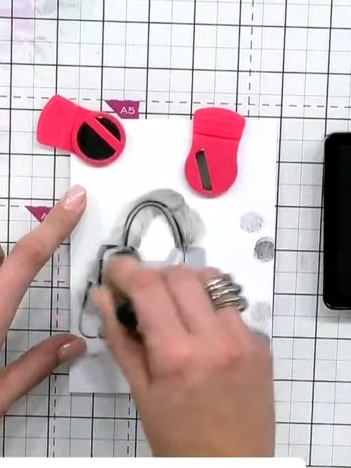 Step 5: Use an anti-static bag to remove any moisture and static from the inked cardstock. Gently rub the bag over the