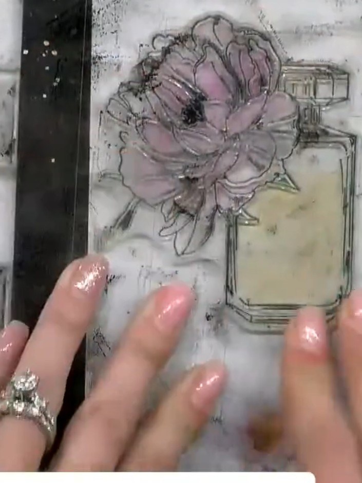 Step 6: Add a light green wash to the leaves using your brush. Press harder with yellow to add depth and dimension to 