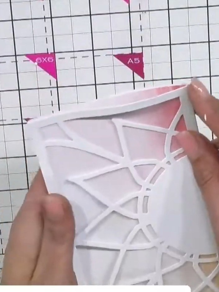 Step 7: Position the embossed circular insert behind the lattice panel aperture. Hold it in place and turn the panel o