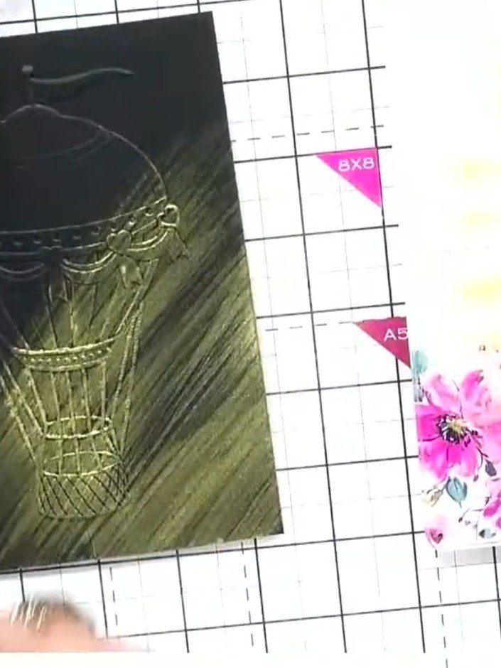 Step 6: Use a brush to apply white paint or watercolour to the hot air balloon design to add highlights and create add