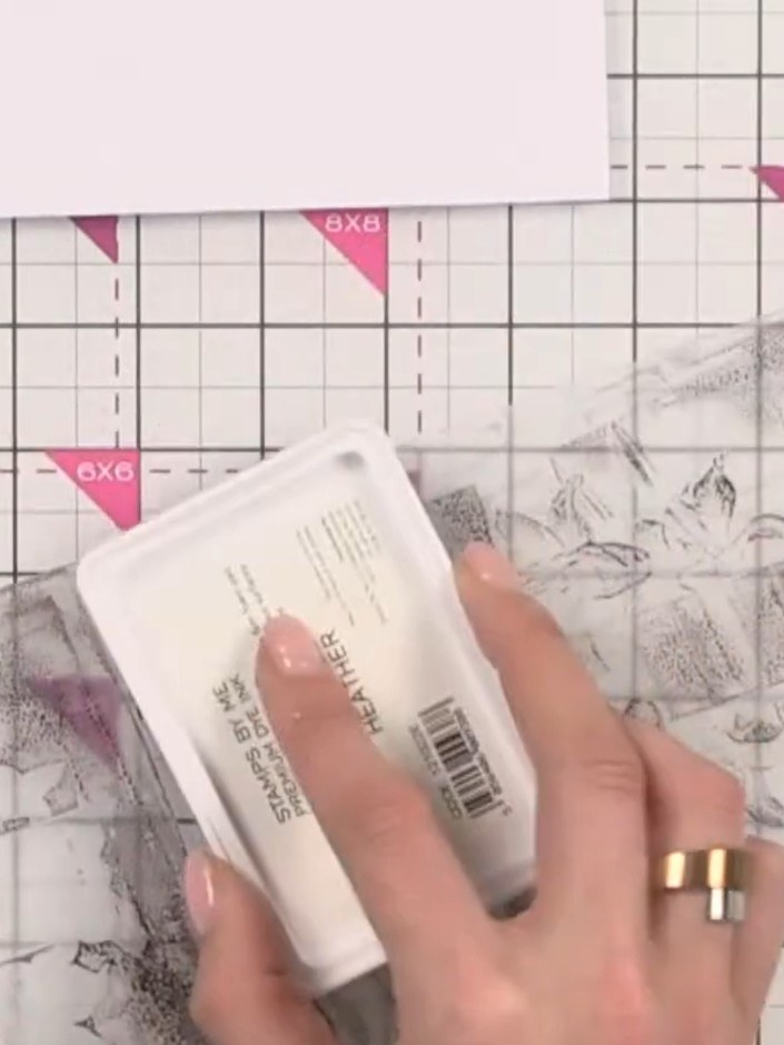 Step 5: Place your embossed card into the embossing folder and run it through your die-cutting machine to create the d