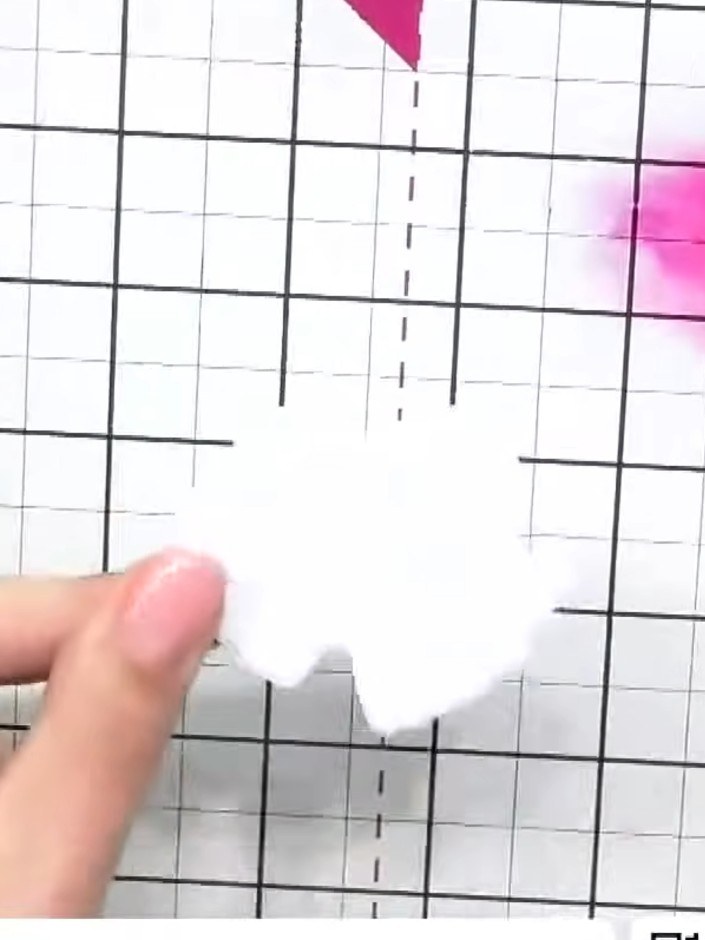 Step 1: Die cut flowers and leaves from white cardstock using the embossing folder and die sets. Prepare several die-c