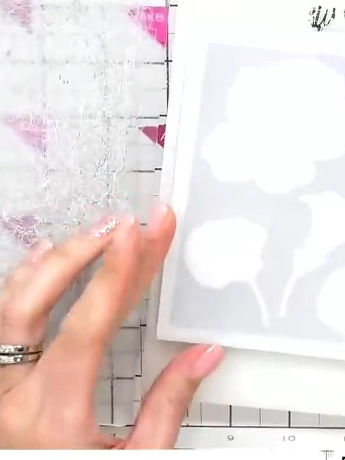 Step 3: Remove the card from the embossing folder and observe the embossed detail. The die-cut elements will still be 