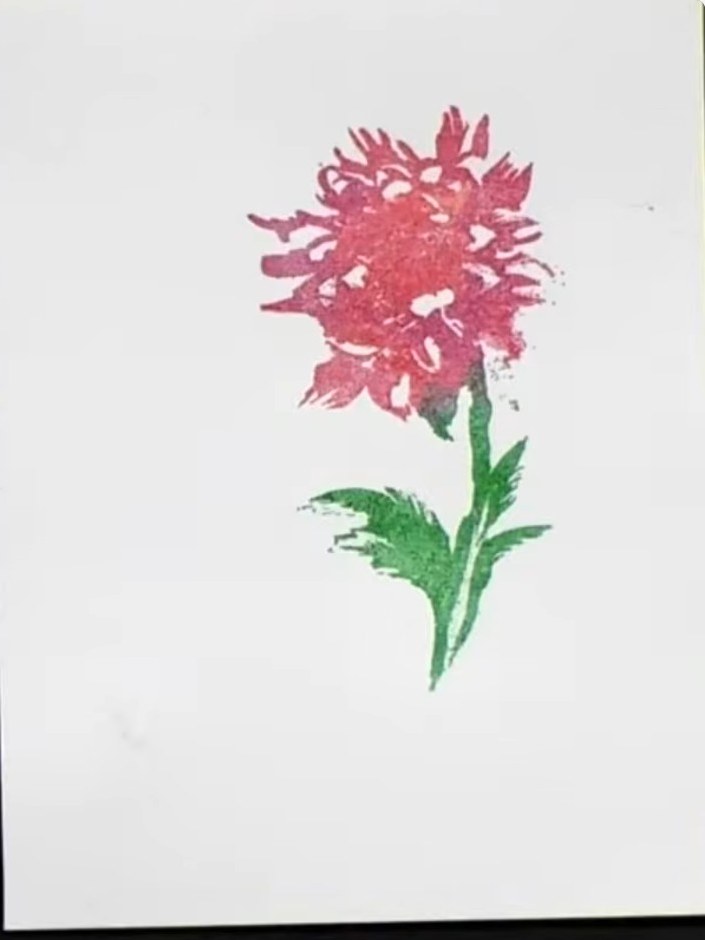 Karte mit Aquarell-Effekt und Laminationsstempel - the finished project