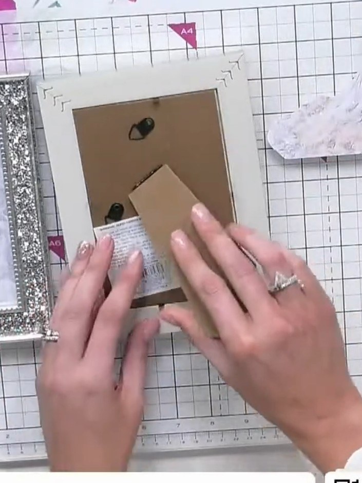 Step 4: Fussy cut a lady figure from the patterned paper in the Classic Celebration paper pack. Carefully cut around t