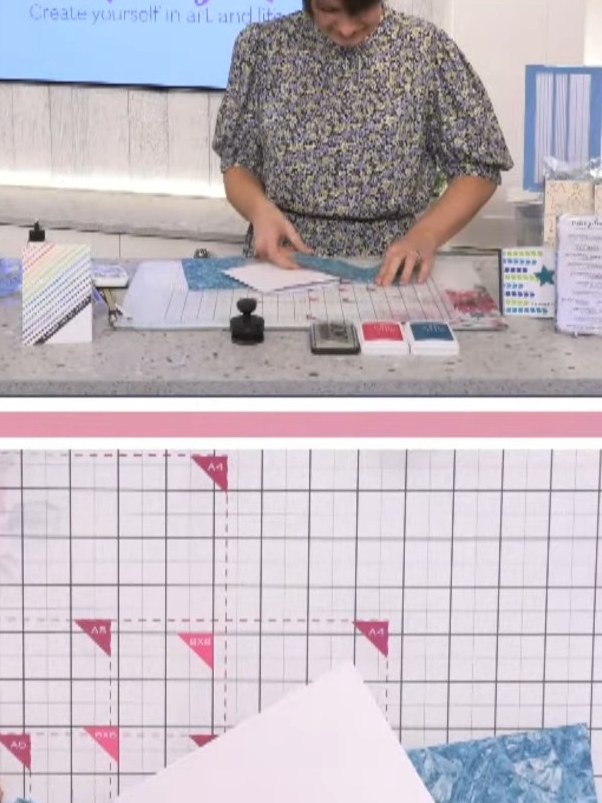 Step 4: Adhere the paper strips securely to the white card base using adhesive. Position them carefully to create your