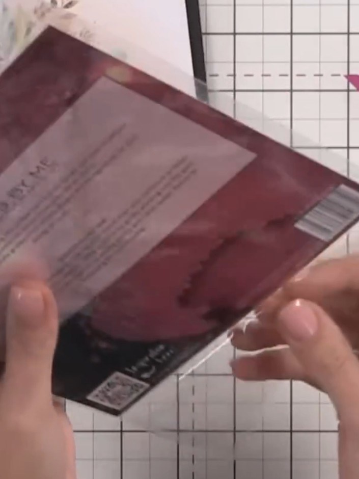 Step 2: Mount your watercolour paper piece onto black cardstock using adhesive. This creates a border that makes the d