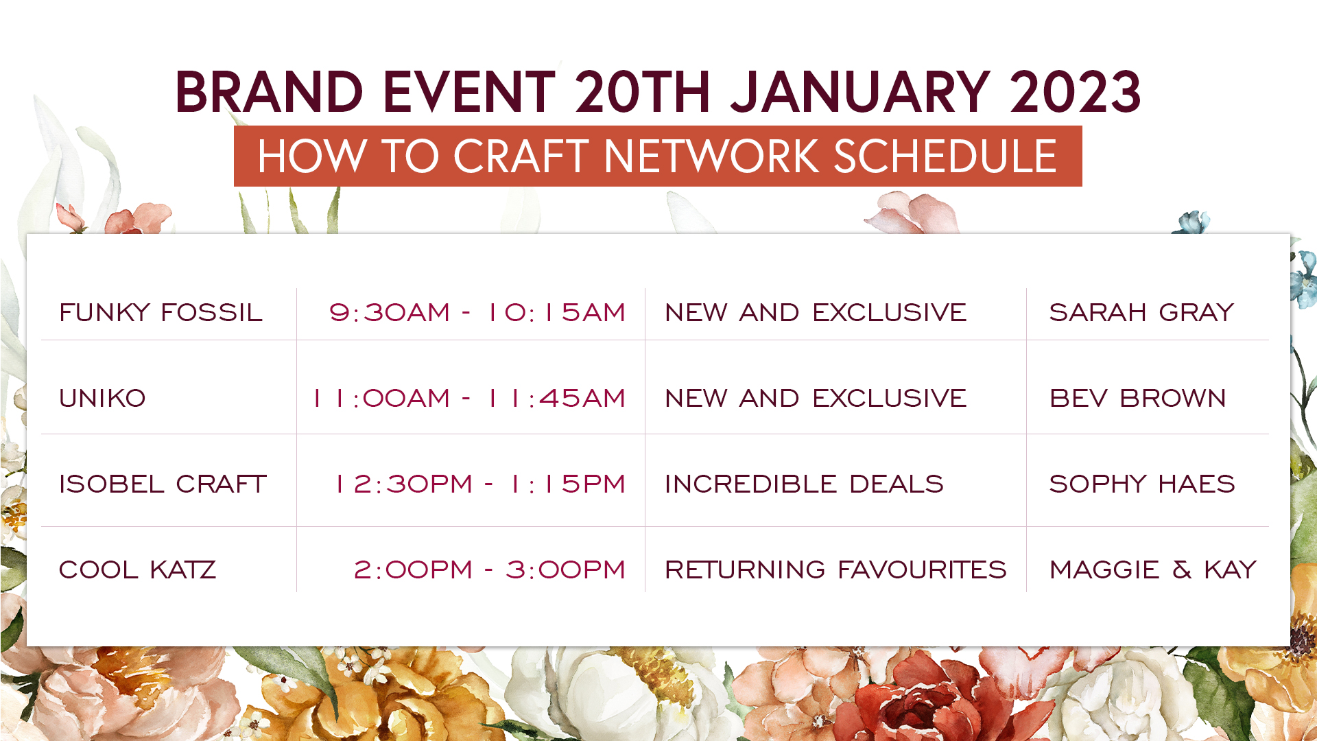 brand-showcase---isobel-craft---join-us-for-this-much-loved-event-where-the-small-brands-get-to-shout-loudest---broadcast-20th-jan-23